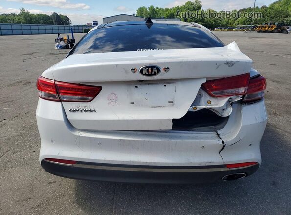 5XXGU4L39GG086448 2016 KIA OPTIMA White Вид ззаду