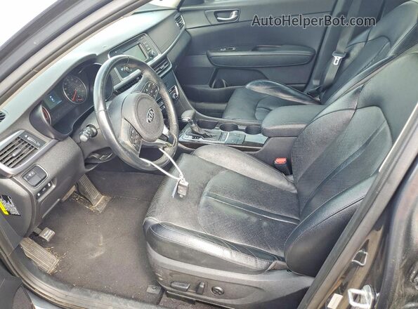 5XXGU4L39GG094677 2016 KIA OPTIMA Gray წინა სალონის ხედი