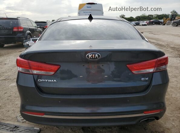 5XXGU4L39GG101384 2016 KIA OPTIMA Угольный Вид сзади