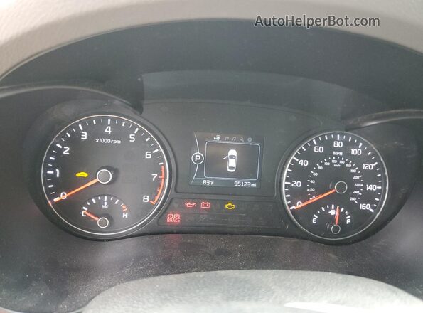 5XXGU4L39GG101384 2016 KIA OPTIMA Угольный Вид щитка приборов