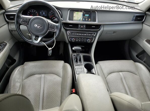 5XXGU4L39GG101384 2016 KIA OPTIMA Угольный Вид панели приборов