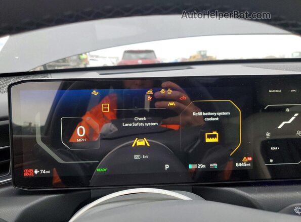 5XYAEFS50TG013038 2026 KIA EV9 Gray Vista del cuadro de instrumentos