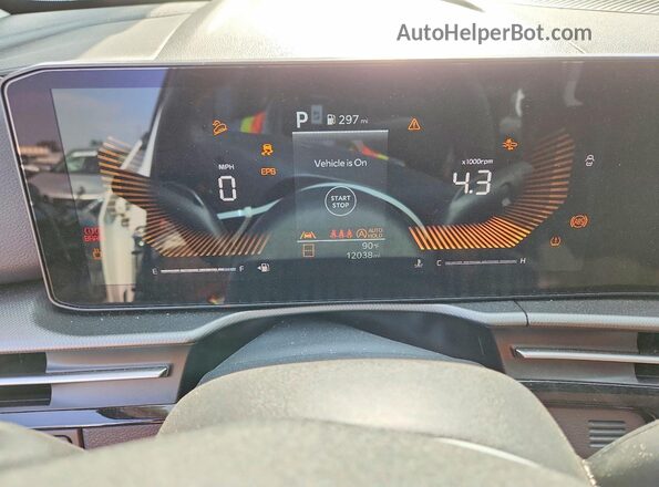 5XYK23DF9TG382689 2026 KIA SPORTAGE White Instrument cluster view