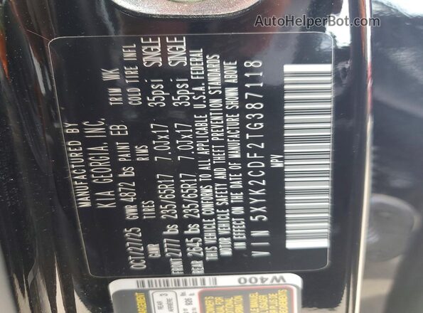 5XYK2CDF2TG387118 2026 KIA SPORTAGE Black 