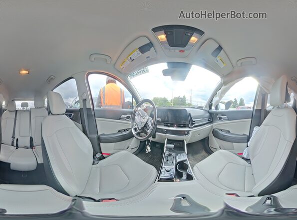 5XYK33AF2PG099865 2023 KIA SPORTAGE Black Панорамний вид салону 360°