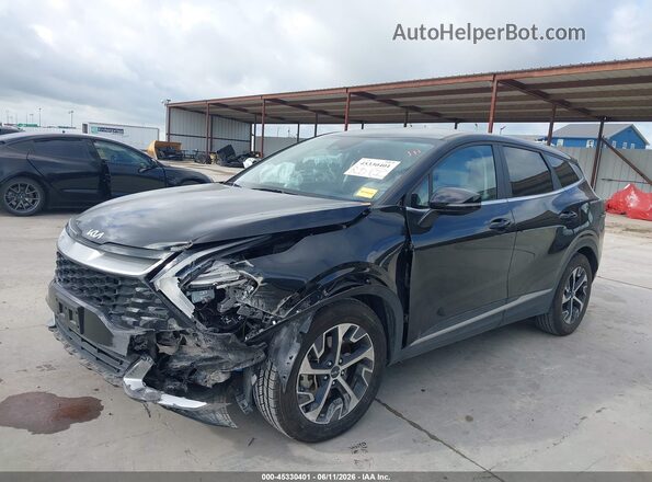 5XYK33AF4PG068259 2023 KIA SPORTAGE Черный Передняя левая четверть