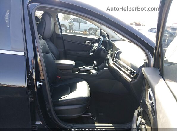 5XYK33DF1SG304872 2025 KIA SPORTAGE Black Widok wnętrza z przodu