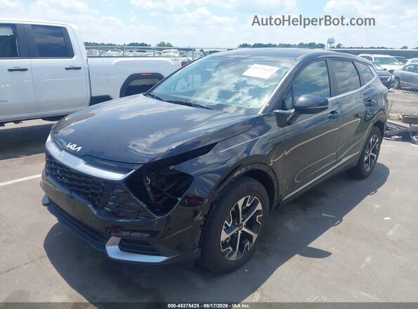 5XYK33DF4RG204145 2024 KIA SPORTAGE Black წინა მარცხენა ხედი სამი მეოთხედიდან