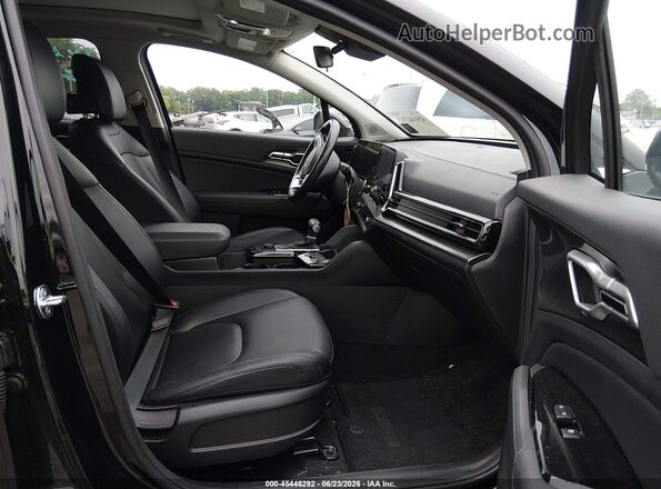 5XYK33DF4SG251293 2025 KIA SPORTAGE Black Widok wnętrza z przodu