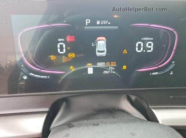 5XYK3CDF3RG222622 2024 KIA SPORTAGE Gray Instrument cluster view