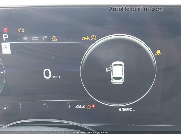 5XYK43DF8SG242576 2025 KIA SPORTAGE White Vista de los asientos traseros