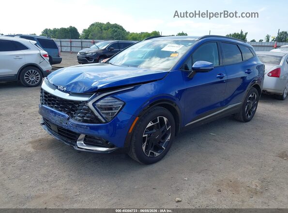 5XYK53AF0PG042591 2023 KIA SPORTAGE Синий Передняя левая четверть