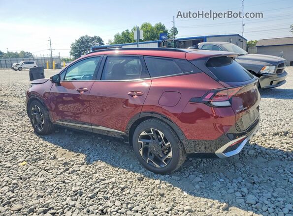 5XYK53AF3PG112455 2023 KIA SPORTAGE Бордовый Задняя левая четверть