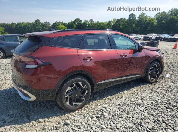 5XYK53AF3PG112455 2023 KIA SPORTAGE Бордовый Задняя правая четверть