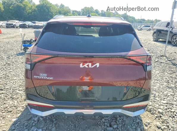 5XYK53AF3PG112455 2023 KIA SPORTAGE Бордовый Вид сзади