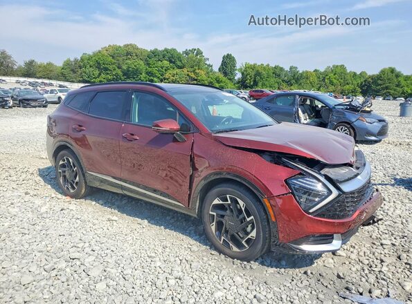 5XYK53AF3PG112455 2023 KIA SPORTAGE Бордовый Передняя правая четверть