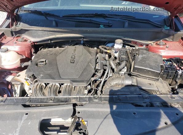 5XYK53AF3PG112455 2023 KIA SPORTAGE Бордовый Вид подкапотного пространства