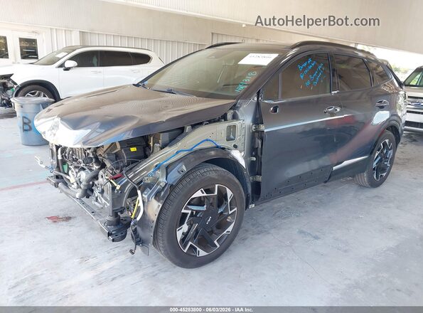 5XYK53AF8PG104318 2023 KIA SPORTAGE Gray Առջևի ձախ երեք քառորդ տեսարան