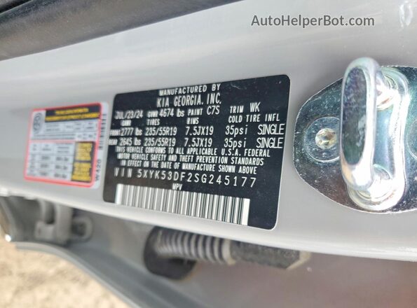 5XYK53DF2SG245177 2025 KIA SPORTAGE Silver 