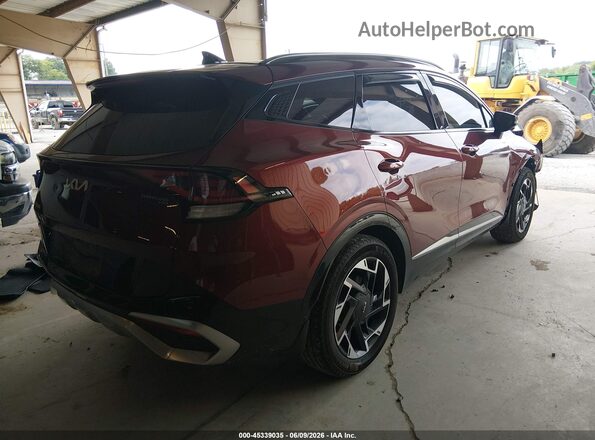5XYK53DF6SG259485 2025 KIA SPORTAGE Red Rear right