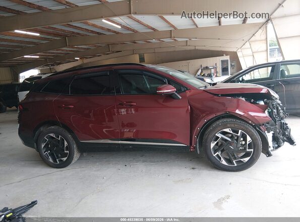 5XYK53DF6SG259485 2025 KIA SPORTAGE Red 360 interior view