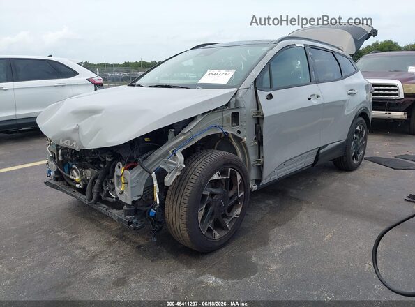 5XYK53DFXRG200398 2024 KIA SPORTAGE Gray წინა მარცხენა ხედი სამი მეოთხედიდან