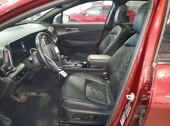 5XYK6CAF0PG093344 2023 KIA SPORTAGE Maroon წინა სალონის ხედი