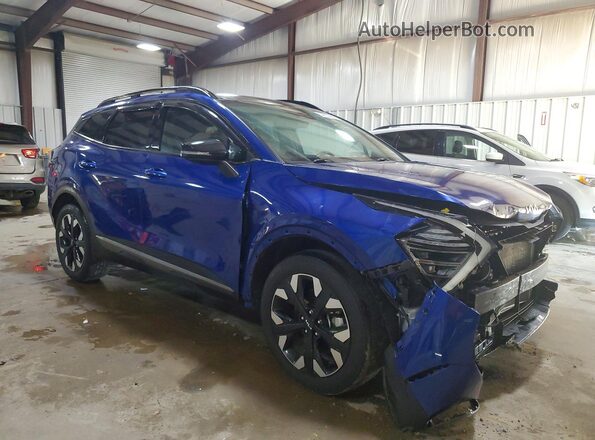 5XYK6CDF1RG210444 2024 KIA SPORTAGE Blue Передня права чверть