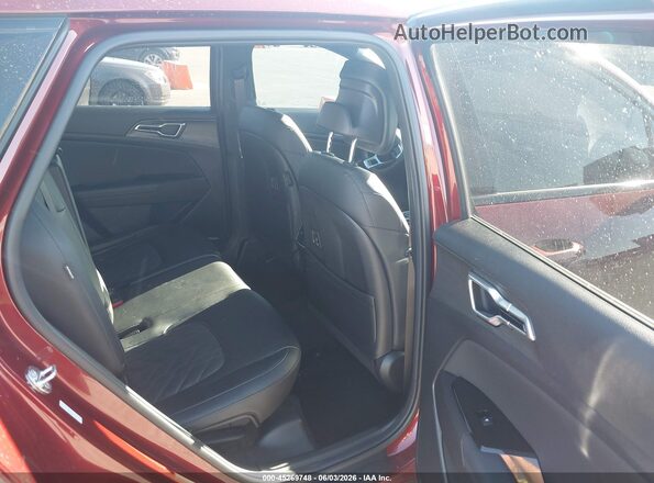 5XYK6CDF2SG258038 2025 KIA SPORTAGE Red Widok naklejki z numerem VIN