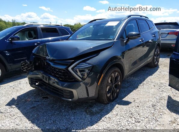 5XYK6CDF4RG184535 2024 KIA SPORTAGE Black წინა მარცხენა ხედი სამი მეოთხედიდან