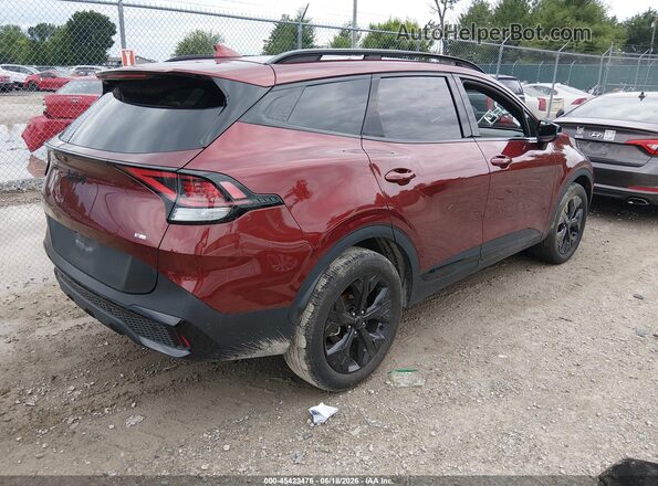 5XYK6CDF4SG254539 2025 KIA SPORTAGE Бордовый Задняя правая четверть