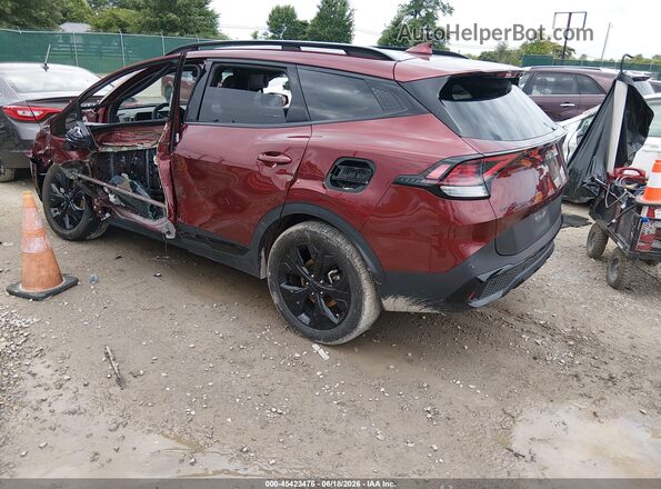 5XYK6CDF4SG254539 2025 KIA SPORTAGE Бордовый Задняя левая четверть
