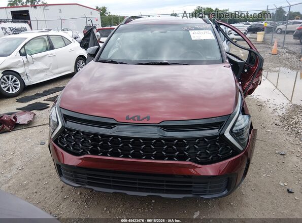 5XYK6CDF4SG254539 2025 KIA SPORTAGE Бордовый Вид задней части салона