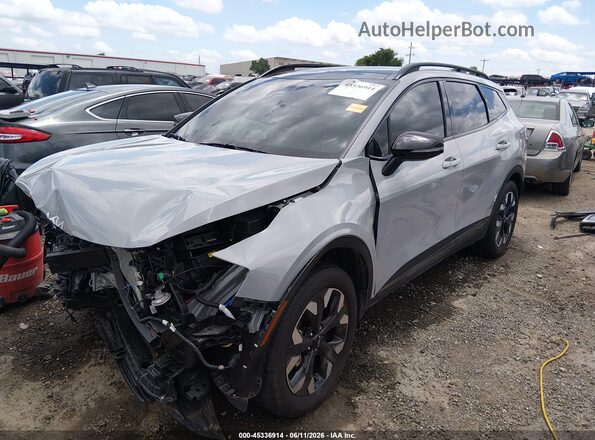 5XYK6CDF5RG221012 2024 KIA SPORTAGE Gray Առջևի ձախ երեք քառորդ տեսարան