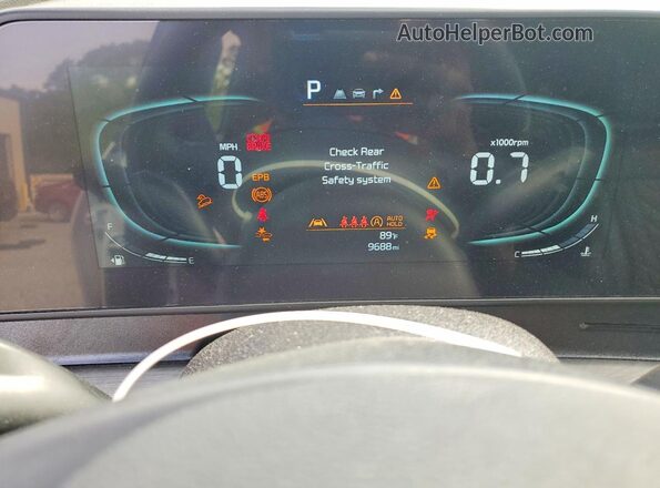 5XYK6CDF6SG274436 2025 KIA SPORTAGE White Вид щитка приладів