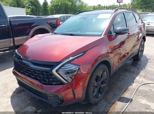 5XYK6CDF8SG274342 2025 KIA SPORTAGE Maroon Передня ліва чверть