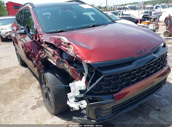 5XYK6CDF8SG274342 2025 KIA SPORTAGE Maroon Вид спереду