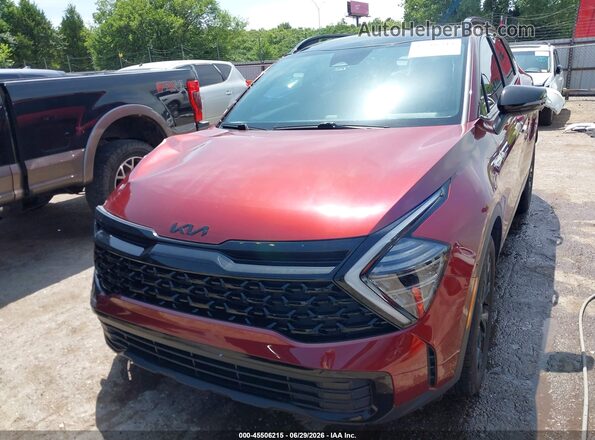 5XYK6CDF8SG274342 2025 KIA SPORTAGE Maroon Вид задньої частини салону