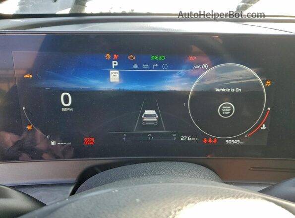 5XYK7CDF4RG149068 2024 KIA SPORTAGE Gray Вид щитка приладів