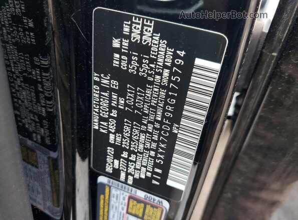 5XYK7CDF9RG175794 2024 KIA SPORTAGE Black 