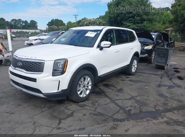 5XYP24HC2LG050654 2020 KIA TELLURIDE White წინა მარცხენა ხედი სამი მეოთხედიდან