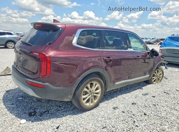 5XYP24HC2NG265440 2022 KIA TELLURIDE Burgundy Задня права чверть