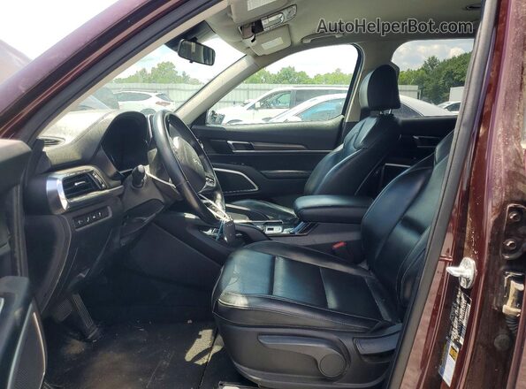 5XYP24HC2NG265440 2022 KIA TELLURIDE Burgundy Вид салону спереду