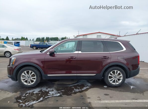 5XYP24HC3LG060111 2020 KIA TELLURIDE Maroon 360 interior view