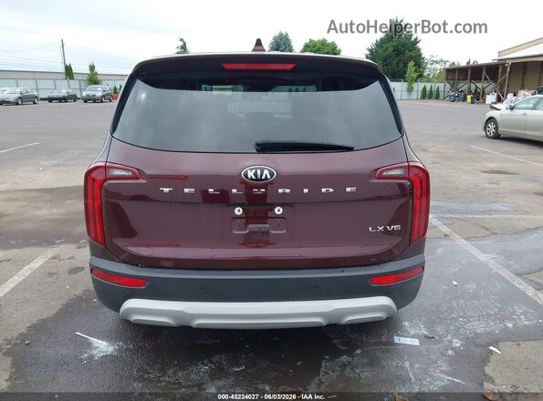 5XYP24HC3LG060111 2020 KIA TELLURIDE Maroon 