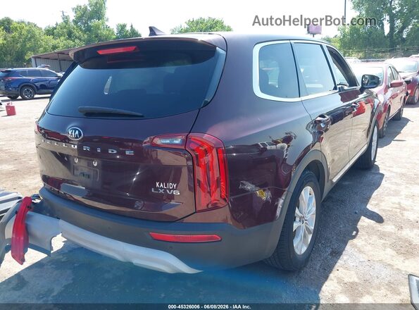 5XYP24HC6LG023442 2020 KIA TELLURIDE Фиолетовый Задняя правая четверть