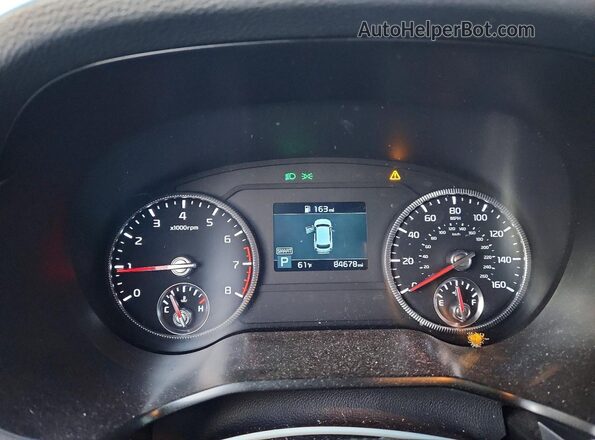 5XYP24HC6MG107553 2021 KIA TELLURIDE White Instrument cluster view