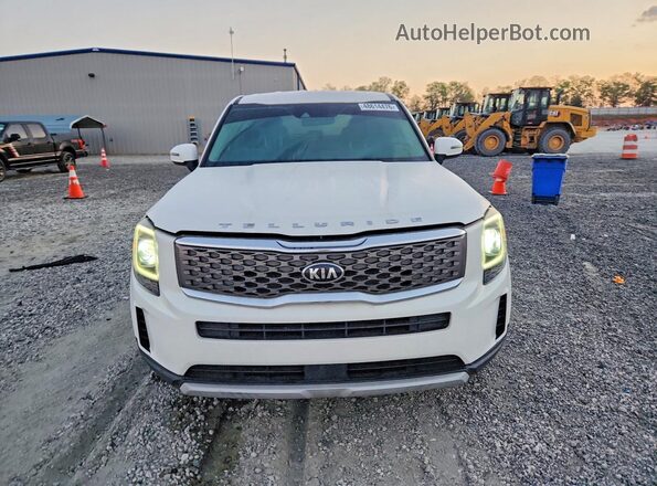 5XYP24HC6MG107553 2021 KIA TELLURIDE White Front view