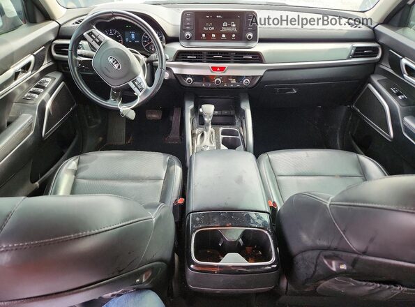 5XYP24HC6MG107553 2021 KIA TELLURIDE White Dashboard view