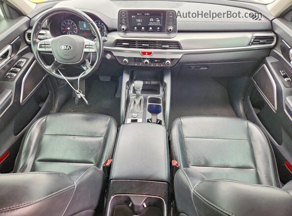 5XYP24HC7LG087988 2020 KIA TELLURIDE Black Dashboard view